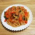 ピーナッツ子♪'s cooksnap of when they made ちょっとリッチなナポリタン.