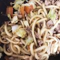 sumire's cooksnap of when they made 焼き肉のタレde超簡単♡焼き肉うどん♪.