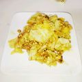 今日の勝家御膳's cooksnap of when they made 簡単！硬い外葉で☆キャベツの醤油炒め.