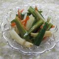miyuki12's cooksnap of when they made 常備菜☆キュウリとセロリのめんつゆ漬け.