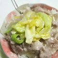 やゆみ's cooksnap of when they made レンジで簡単！ガッツリ丼～ネギ塩豚バラ丼.