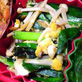 nosso's cooksnap of when they made ニラとエノキの卵とじ.