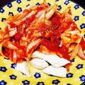 クックI77AUY☆'s cooksnap of when they made 蒸し鶏のトマトソース　息子のダイエット食.