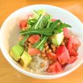 ぺっぺぺ72's cooksnap of when they made ：：ランチに！カフェ風アボカド納豆丼：：.