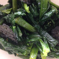 にゃんにょ's cooksnap of when they made セロリの葉の洋風お浸し.