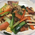 メロンパンケーキ's cooksnap of when they made 小松菜＊きのこと焼豚の中華味炒め♪.