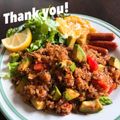 マイポ☆'s cooksnap of when they made 食べるラー油で♪アボカド・トマト・炒飯.