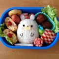 やいちのりんご's cooksnap of when they made 幼稚園 お弁当 キャラ弁 うさぎ１.