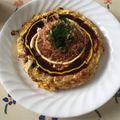 真友耕奈mama's cooksnap of when they made 型崩れなし♡簡単おからパウダーお好み焼き.