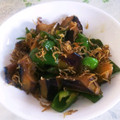 Jyohana's cooksnap of when they made なすとピーマンとしらすの甘醤油炒め.