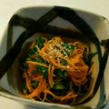 しおさいちゃん's cooksnap of when they made つくりおき☆ニンジンとわさび菜のナムル.