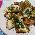 うに子's cooksnap of when they made お弁当に★お好み焼きなちくわ.