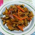うに子's cooksnap of when they made かぼちゃとさつまいものきんぴら.