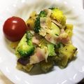 夏蜜柑©'s cooksnap of when they made さつまいもとベーコンの温サラダ.
