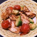 ☆ともとも★'s cooksnap of when they made 鶏胸肉アボカドトマトの柚子胡椒炒め❤️.
