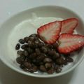 ☆shizu's cooksnap of when they made いちご＆ヨーグルト＆ゆであずきのデザート.