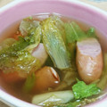 ねここfm's cooksnap of when they made ✿レタスとソーセージーのスープ✿超簡単♪.
