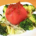 ぺっぺぺ72's cooksnap of when they made でっかトマト丸ごとサラダ.