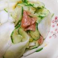 なこ仔's cooksnap of when they made 5分で常備菜♪カブときゅうりの梅干しあえ.