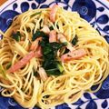 こにあ♪'s cooksnap of when they made 椎茸とほうれん草のクリームスパゲッティ.