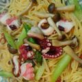 しんちゃのすけ's cooksnap of when they made アスパラとタコとキノコのパスタ.