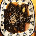 みかじい's cooksnap of when they made レンジで簡単ダイエット揚げ茄子もどき.