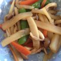 ゆっきん♪'s cooksnap of when they made 大根、スナップエンドウの甘辛炒め煮.