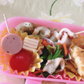 ゆーこリン♡'s cooksnap of when they made お弁当に簡単ちくわだけ〰でくるくる巻き❤.