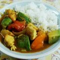 ゆこPIN's cooksnap of when they made ごろごろアボカド☆チキンカレー.