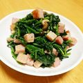 ドルフィンサーモン's cooksnap of when they made ベーコンとしめじ、小松菜のコンソメ炒め♫.
