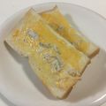 papikun's cooksnap of when they made *＊絶品！*＊簡単明太子マヨトースト＊*.