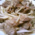 J・0505's cooksnap of when they made ご飯のお供！！牛肉ともやしのごま味噌炒め.