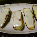 J・0505's cooksnap of when they made ＊茄子ボートのトマトチーズ焼き＊.