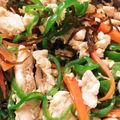 ラッキー33's cooksnap of when they made 塩こんぶ入り♡ササミと人参のシリシリ丼.
