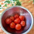 Susie845's cooksnap of when they made 超簡単♬プチトマトの湯むき☆ポチっとな♬.