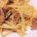 MINI3's cooksnap of when they made じゃがいもののりしおきんぴら.