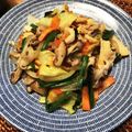 ひろと＾＿＾ママ's cooksnap of when they made 豚肉玉葱筍椎茸キャベツピーマンの中華炒め.
