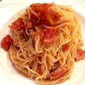 あんかけママ's cooksnap of when they made トマト缶でしっかり味の冷製トマトパスタ.