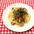 ハラペコリータ's cooksnap of when they made 玉ねぎ＆クリームチーズの和風パスタ☆.