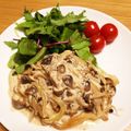 minami_na's cooksnap of when they made ★ハンバーグきのこクリームソース★.