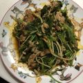 sakutakuhitoshu's cooksnap of when they made 豚とにんにくの芽のコチュジャン炒め.