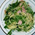 ⭐きゃん's cooksnap of when they made 時短！水菜とベーコンのペペロンチーノ♪♪.