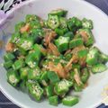 シマ会長's cooksnap of when they made 超簡単☆1分でオクラとなめ茸のサラダ.