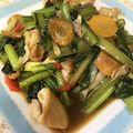 wayco's cooksnap of when they made 鶏肉と小松菜の炒め物.