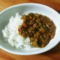 ロビタ000's cooksnap of when they made 夏野菜のドライカレー☆簡単.