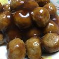 綾っ娘's cooksnap of when they made 簡単꙳★*ﾟ肉だんご☆甘酢あん.