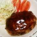 メープルぱん's cooksnap of when they made 簡単照り焼きハンバーグ☆ロコモコ丼にも.