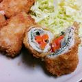 NanakoYB's cooksnap of when they made ロールとんかつ　野菜チーズ巻.
