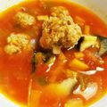 ちょこにん's cooksnap of when they made ＊セロリと肉団子のトマトスープ＊.