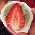 99tako's cooksnap of when they made いちご大福♡抹茶あん.
